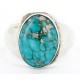 Handmade Certified Authentic Navajo .925 Sterling Silver Natural Turquoise Native American Ring 16448 Handmade Certified Authentic Navajo .925 Sterling Silver Natural Turquoise Native American Ring 16448
