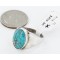 Handmade Certified Authentic Navajo .925 Sterling Silver Natural Turquoise Native American Ring  16448