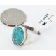 Handmade Certified Authentic Navajo .925 Sterling Silver Natural Turquoise Native American Ring 16448 Handmade Certified Authentic Navajo .925 Sterling Silver Natural Turquoise Native American Ring 16448