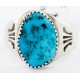 Handmade Certified Authentic Navajo .925 Sterling Silver Natural Turquoise Native American Ring  16428