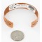 Handmade Certified Authentic Jiemmy Patters Navajo Pure Copper Native American Bracelet 12528-1