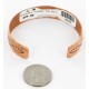 Handmade Certified Authentic Jiemmy Patters Navajo Pure Copper Native American Bracelet 12528-1 Handmade Certified Authentic Jiemmy Patters Navajo Pure Copper Native American Bracelet 12528-1