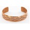 Handmade Certified Authentic Jiemmy Patters Navajo Pure Copper Native American Bracelet 12528-1