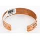 Handmade Certified Authentic Jiemmy Patters Navajo Pure Copper Native American Bracelet 12528-2 Handmade Certified Authentic Jiemmy Patters Navajo Pure Copper Native American Bracelet 12528-2