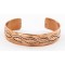Handmade Certified Authentic Jiemmy Patters Navajo Pure Copper Native American Bracelet 12528-3