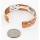 Handmade Certified Authentic Jiemmy Patters Navajo Pure Copper Native American Bracelet 12528-3 Handmade Certified Authentic Jiemmy Patters Navajo Pure Copper Native American Bracelet 12528-3