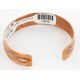 Handmade Certified Authentic Jiemmy Patters Navajo Pure Copper Native American Bracelet 12528-3 Handmade Certified Authentic Jiemmy Patters Navajo Pure Copper Native American Bracelet 12528-3