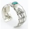Handmade Certified Authentic Navajo Nickel Natural Turquoise Native American Bracelet 12784-10 Handmade Certified Authentic Navajo Nickel Natural Turquoise Native American Bracelet 12784-10