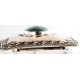 Certified Authentic Navajo .925 Sterling Silver and Copper Natural Turquoise Native American Buckle 45645654