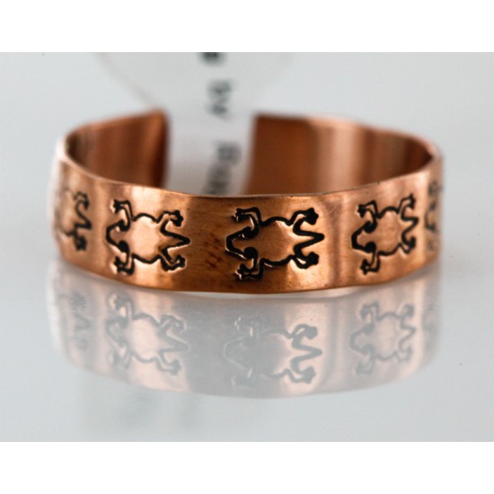 Handmade Certified Authentic by Navajo Handmade Copper Native American Ring 16980-7 Handmade Certified Authentic by Navajo Handmade Copper Native American Ring 16980-7