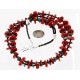 Certified Authentic 2 Strand Navajo .925 Sterling Silver Natural Turquoise and Coral Native American Necklace 750175 Certified Authentic 2 Strand Navajo .925 Sterling Silver Natural Turquoise and Coral Native American Necklace 750175