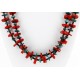 Certified Authentic 2 Strand Navajo .925 Sterling Silver Natural Turquoise and Coral Native American Necklace 750175 Certified Authentic 2 Strand Navajo .925 Sterling Silver Natural Turquoise and Coral Native American Necklace 750175