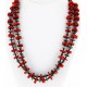 Certified Authentic 2 Strand Navajo .925 Sterling Silver Natural Turquoise and Coral Native American Necklace 750175 Certified Authentic 2 Strand Navajo .925 Sterling Silver Natural Turquoise and Coral Native American Necklace 750175