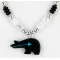 Navajo .925 Sterling Silver Natural White Howlite Native American Necklace 750176 Navajo .925 Sterling Silver Natural White Howlite Native American Necklace 750176