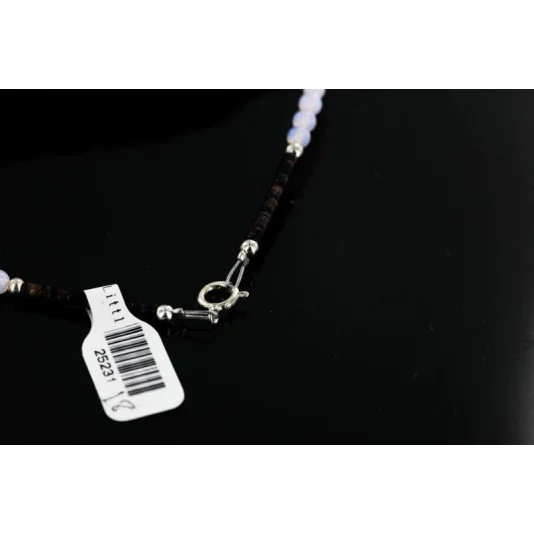 Navajo .925 Sterling Silver Opalite Jasper and Turquoise Native American Necklace 25231-18 Navajo .925 Sterling Silver Opalite Jasper and Turquoise Native American Necklace 25231-18