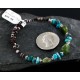 Certified Authentic Navajo Turquoise and JADE Native American WRAP Bracelet 12749