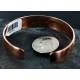Handmade Certified Authentic Navajo Pure .925 Sterling Silver and Copper Native American Bracelet 12751