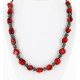 Certified Authentic Navajo .925 Sterling Silver Natural Turquoise Coral Native American Necklace 15998