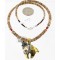 12kt Gold Filled .925 Sterling Silver Handmade Bear Certified Authentic Navajo Jasper Native American Necklace 24303
