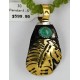 .925 Sterling Silver 12kt Gold Filled Handmade HORSE Certified Authentic Navajo Turquoise Native American Necklace 24325-1