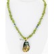 .925 Sterling Silver 12kt Gold Filled Handmade HORSE Certified Authentic Navajo Turquoise Native American Necklace 24325-1