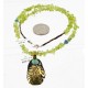 .925 Sterling Silver 12kt Gold Filled Handmade HORSE Certified Authentic Navajo Turquoise Native American Necklace 24325-1