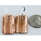 Handmade Certified Authentic Navajo Handstamped Real Handmade Copper and .925 Sterling Silver Native American Earrings 27158-5 Handmade Certified Authentic Navajo Handstamped Real Handmade Copper and .925 Sterling Silver Native American Earrings 27158-5
