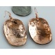 Handmade Certified Authentic Navajo Handstamped Real Handmade Copper Native American Earrings 16976-1