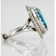 Handmade Certified Authentic Navajo .925 Sterling Silver Natural Turquoise Native American Ring  16934