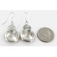 Vintage Style OLD Buffalo Coin Certified Authentic Navajo .925 Sterling Silver Turquoise Native American Earrings 18077-2