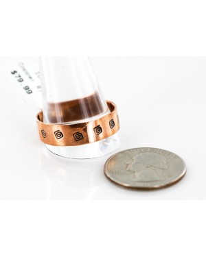 Handmade Certified Authentic Navajo Pure Copper Native American Ring  16980-15