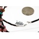 Certified Authentic 3 Strand Navajo .925 Sterling Silver Natural Turquoise Pink Agate and Heishi Native American Necklace 25246-4