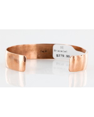 Handmade Horse Certified Authentic Navajo Pure .925 Sterling Silver Copper Native American Bracelet 12721-5