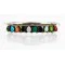 Petit Point Handmade Zuni .925 Sterling Silver Multicolor Turquoise Native American Bracelet 12611 Petit Point Handmade Zuni .925 Sterling Silver Multicolor Turquoise Native American Bracelet 12611