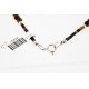 Certified Authentic Navajo .925 Sterling Silver Natural Turquoise Tigers Eye Native American Necklace 25231-23