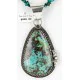 Handmade Navajo .925 Sterling Silver Natural Turquoise Native American Necklace 14985 Handmade Navajo .925 Sterling Silver Natural Turquoise Native American Necklace 14985