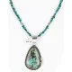 Handmade Navajo .925 Sterling Silver Natural Turquoise Native American Necklace 14985 Handmade Navajo .925 Sterling Silver Natural Turquoise Native American Necklace 14985