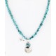 Vintage Style OLD Buffalo Nickel Certified Authentic Navajo .925 Sterling Silver Turquoise Native American Necklace 16022-2