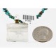.925 Sterling Silver And 12kt Gold Filled Handmade Certified Authentic Navajo Turquoise Coral Native American Necklace 24300