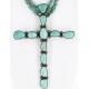 Handmade Certified Authentic Cross Navajo .925 Sterling Silver Turquoise Native American Necklace 24111 Handmade Certified Authentic Cross Navajo .925 Sterling Silver Turquoise Native American Necklace 24111