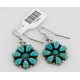 Handmade Certified Authentic Navajo .925 Sterling Silver Natural Turquoise Set Native American Necklace Earrings 15749-17945