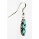 Handmade Certified Authentic Navajo .925 Sterling Silver Natural Turquoise Set Native American Necklace Earrings 15749-17945