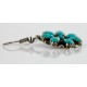 Handmade Certified Authentic Navajo .925 Sterling Silver Natural Turquoise Set Native American Necklace Earrings 15749-17945
