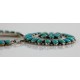 Handmade Certified Authentic Navajo .925 Sterling Silver Natural Turquoise Set Native American Necklace Earrings 15749-17945