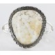 Handmade Certified Authentic Navajo .925 Sterling Silver WHITE Buffalo Turquoise Native American Bracelet 12662