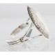 Handmade Certified Authentic Navajo .925 Sterling Silver WHITE Buffalo Turquoise Native American Bracelet 12662