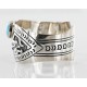 Native American Certified Authentic Navajo .925 Sterling Silver Turquoise Bracelet 12466