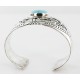 Native American Certified Authentic Navajo .925 Sterling Silver Turquoise Bracelet 12466