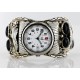 Certified Authentic Navajo .925 Sterling Silver Black Onyx Signed Native American Watch 11114
