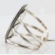 Handmade Certified Authentic Navajo .925 Sterling Silver Natural Spiderweb Turquoise Native American Bracelet  12356